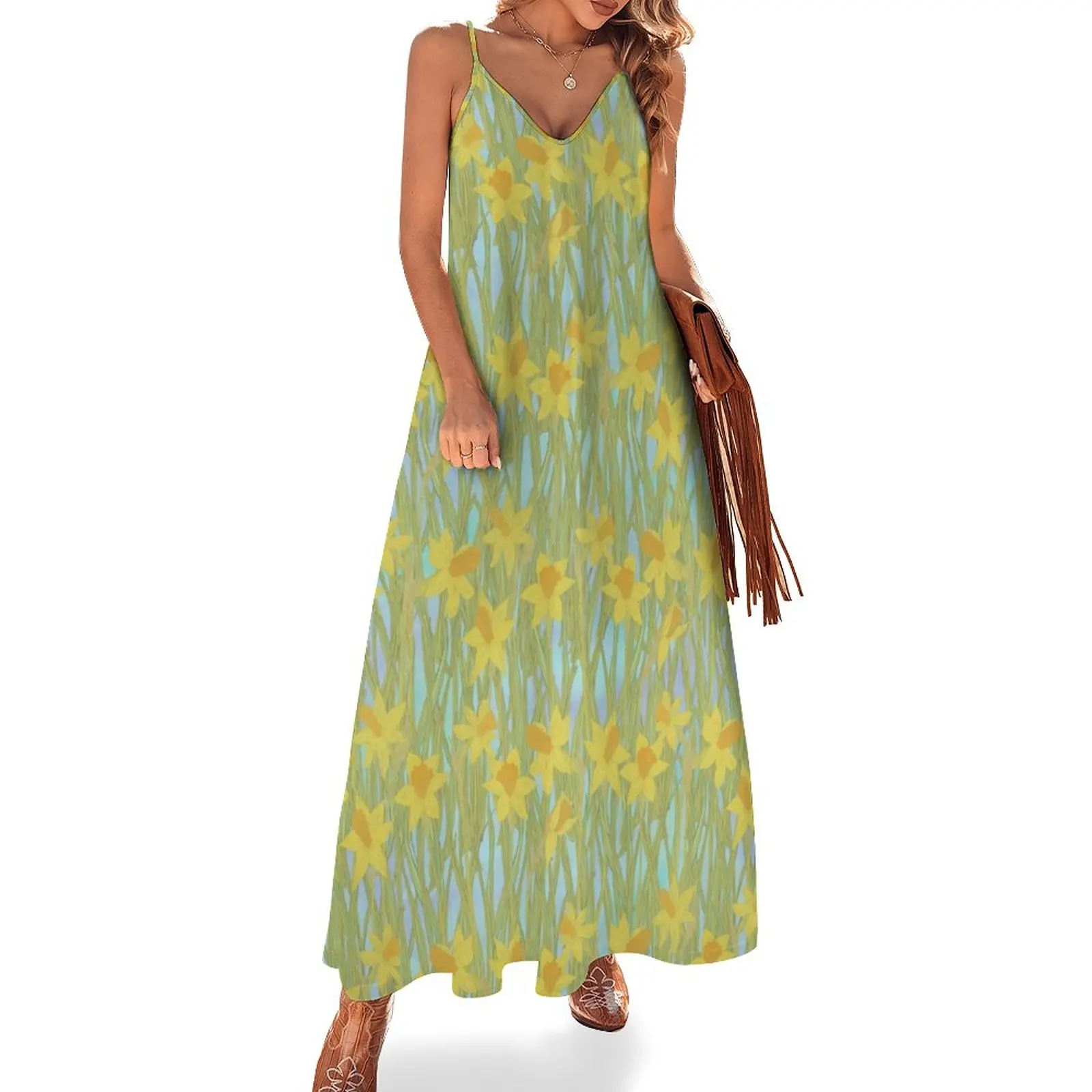

New Darling Daffodils Sleeveless Dress summer dresses women 2023 Women's dress