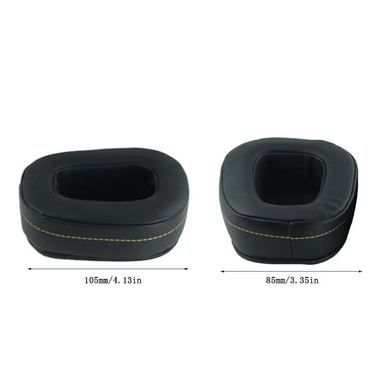 Y4QE 2PCS Protein Leather Earpad Ear Cushion Cover for AH-D600 AH-D7100 Headset