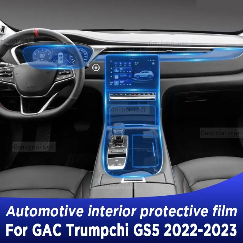 

For GAC MOTOR TRUMPCHI GS5 2022 2023 Car Interior Center Console TPU Protective Film Anti-scratch Repair Film Accessories