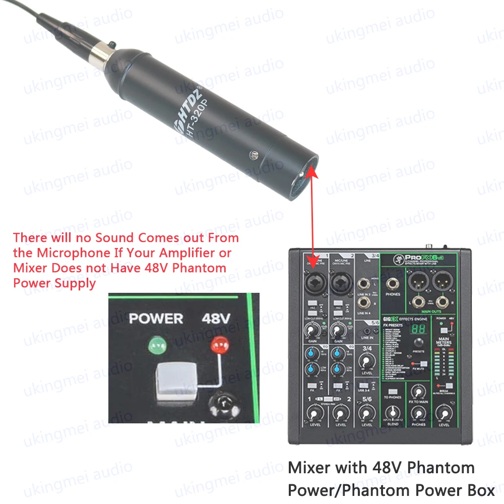 Instrument Microphone for Violin Acoustic Guitar with Scalable Adjustment Clamp Cardioid Microphone TA4F for Shure Transmitter