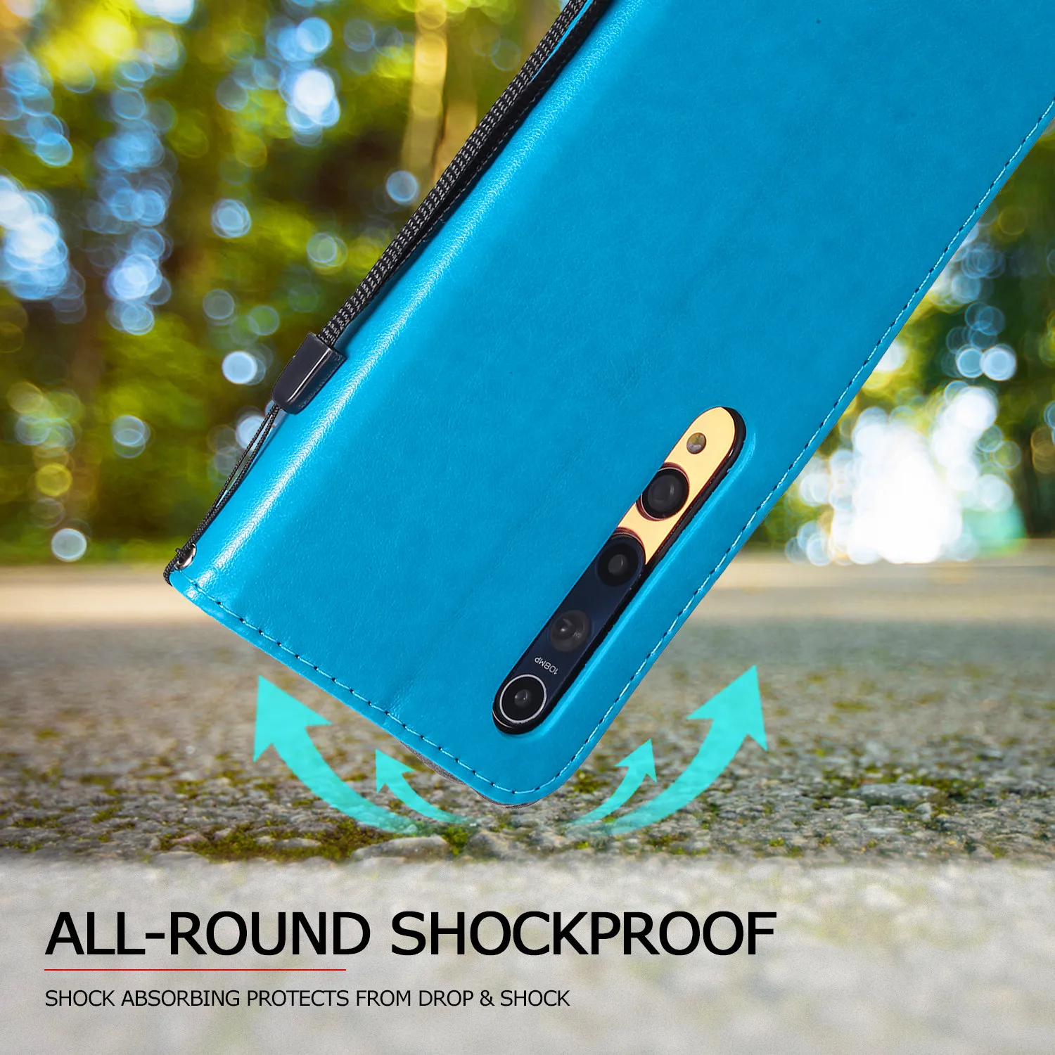 Elegant Leather Flip Stand Wallet Phone Case Cover