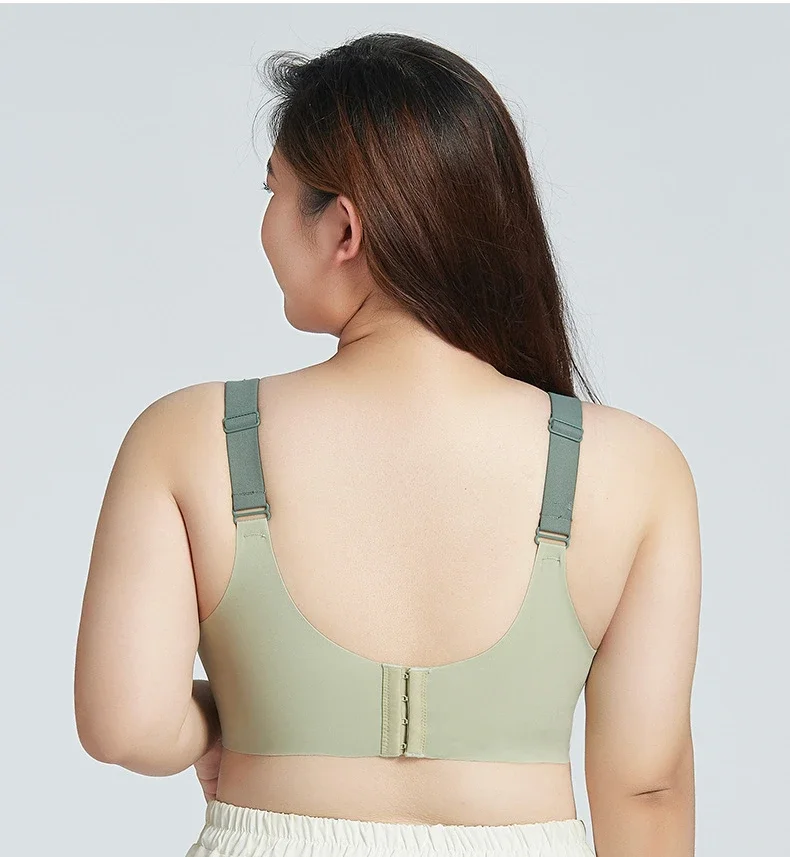 Plus Size Lace Trim Breastfeeding Bra Wirefree Soft Maternity Women Underwear Big Size Nursing Bra 6