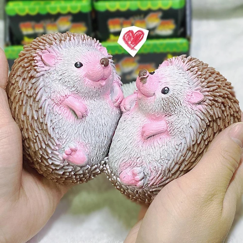 

Adult Kids Stress Reliever Fun Birthday Gifts Cartoon Hedgehog Decompression Toys Anti Stress Fidget Toy Squeeze Toys