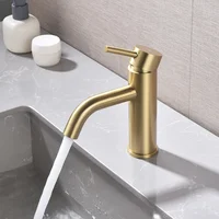 ก๊อกน้ำห้องน้ำ สแตนเลส ก๊อกน้ำอ่างล้างหน้า ก๊อกน้ำผสมน้ำร้อนน้ำเย็น ก๊อกอ่างล้างหน้า ก๊อกเดี่ยว ก๊อกทองขัดเงา 2