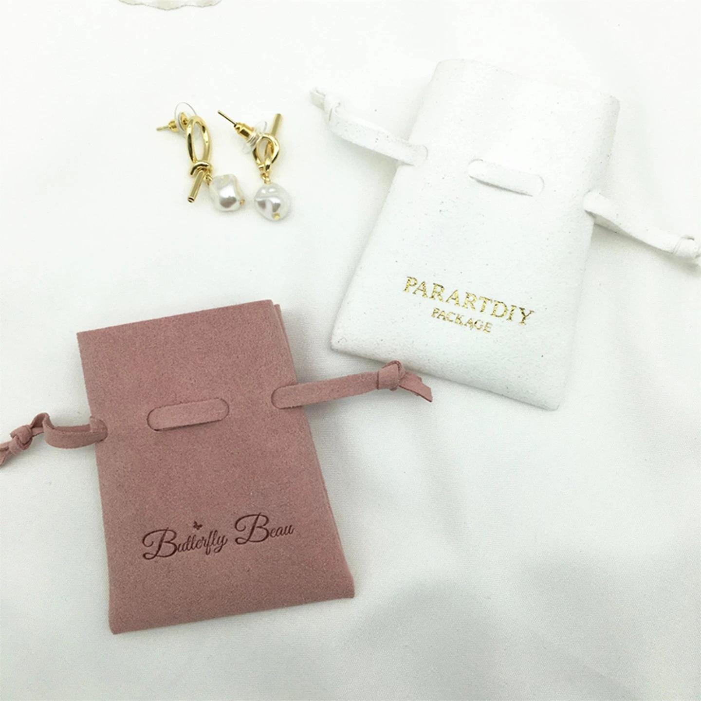 50pcs custom jewelry packaging pouch custom logo print wedding favor pouch Brooch ring earrings Watch packaging bags bulk