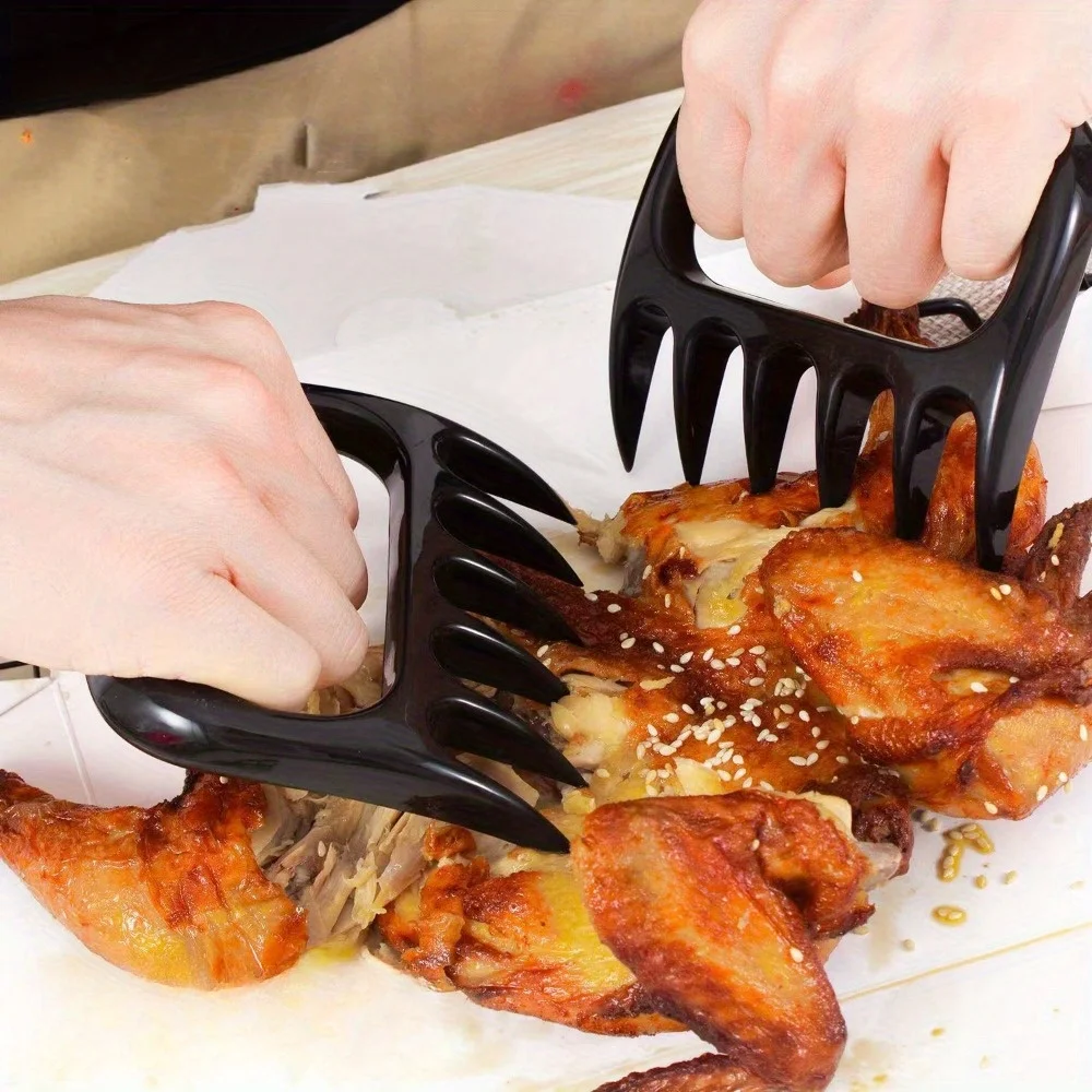 2PCS Bear Claw Quick Meat Shredder Black Bear Claw Meat Divider Multifunctional Processing Tool Cooking Accessories