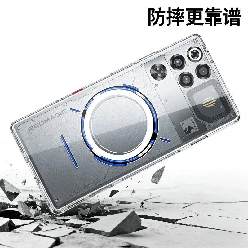 Magnetic Transparent Acrylic Non-Slip Phone Case with Enhanced Grip