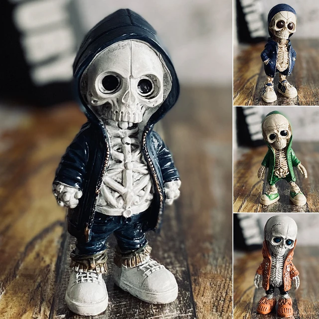 Figleton-Statue de Tête de Mort en Résine pour Halloween, Jouets à  Collectionner - AliExpress