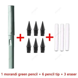 10-Piece Set of Eternal Magic Writing Pencils - Inkless Writing and Art Sketch Stationery (O)