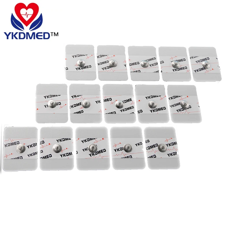 

1000PCS/ ECG Electrodes Medical Electrode Patch 5*5CM button type non-woven electrode sheet disposable ecg electrodes pads