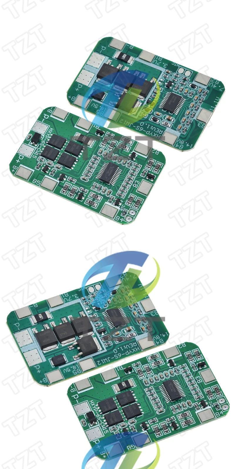 TZT 6S 22,2V 25,2V 14A 20A 18650 Li-Ionen-Lithium-Batterie-Ladeschutzplatine mit ausgewogenem PCB BMS 6er-Zellenmodul – Detail 6