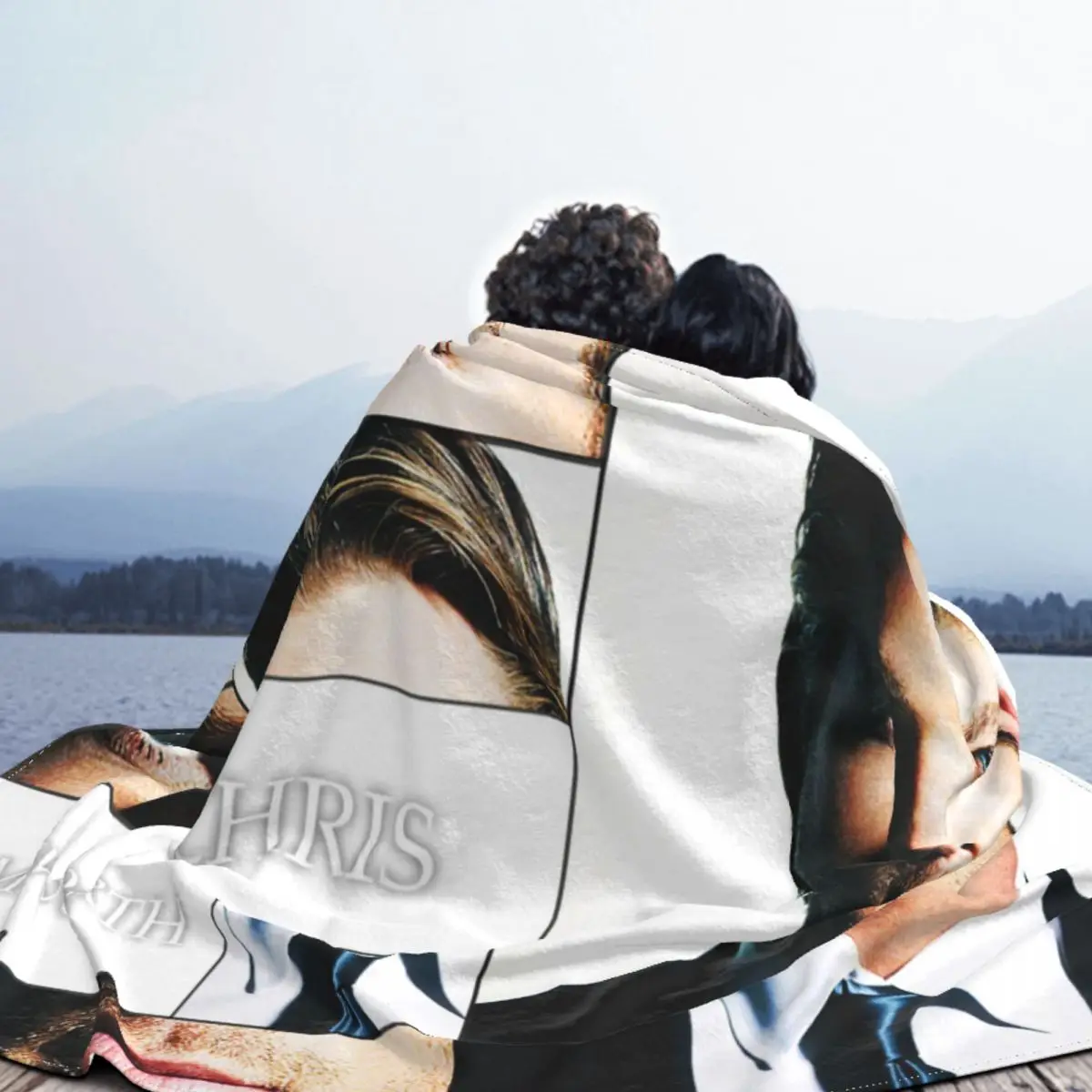 Chris Hworth Plaid Blankets Sofa Cover Coral Fleece Actor Collage Soft Throw Blankets for Bedding Couch Plush Thin Q