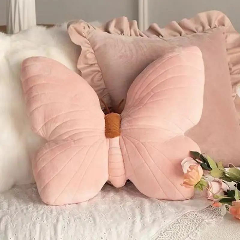 Butterfly Shaped Throw Pillow Stuffed Animal Stuff Butterfly Plush Pillow Toy Throw Plush For Couch Living Room Bed