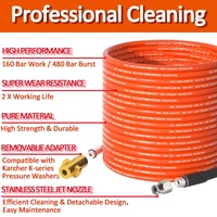 6M Sewer Drain Water Cleaning Hose Pipe Cleaner for Karcher Huter Hammer Nilfisk STIHL Bosch Lavor High Pressure Washer 2