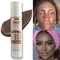 Natural Matte Full Coverage Concealer & Liquid Foundation, 9 Shades Cream Base Makeup (09)