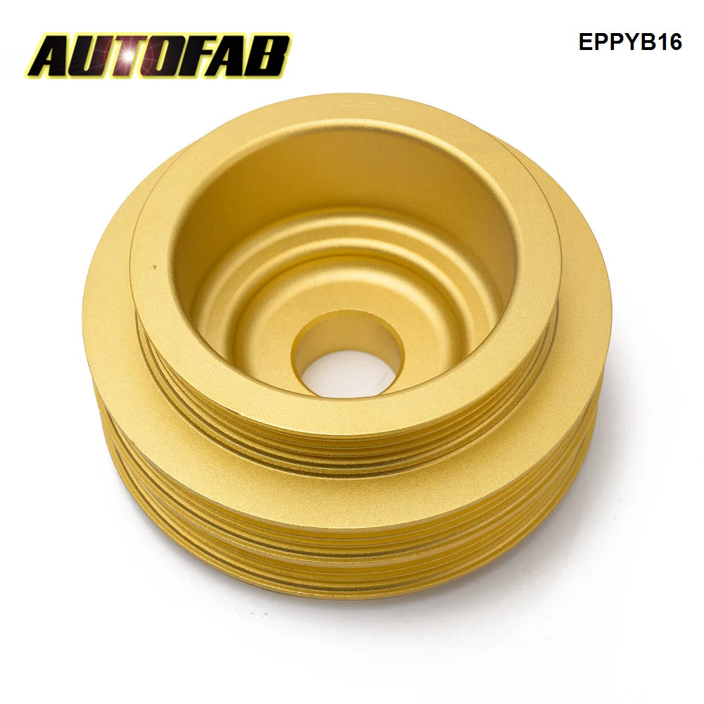 AUTOFAB Aluminum Underdrive Crankshaft Pulley EPPYB16 For Honda 99-01 94-01 B18 B16 Civic Jdm