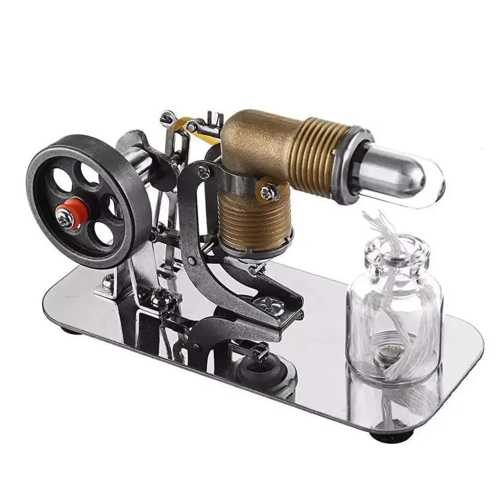 

Mini Hot Air Stirling Engine Motor Model Kits Science Experimental Equipment Physics Toy