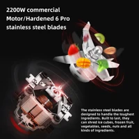 BioloMix-Mélangeur professionnel automatique numérique sans BPA, robot culinaire Ju479, fruits glacés, cadeau gratuit, figurines sèches de 600ml, 2L 3