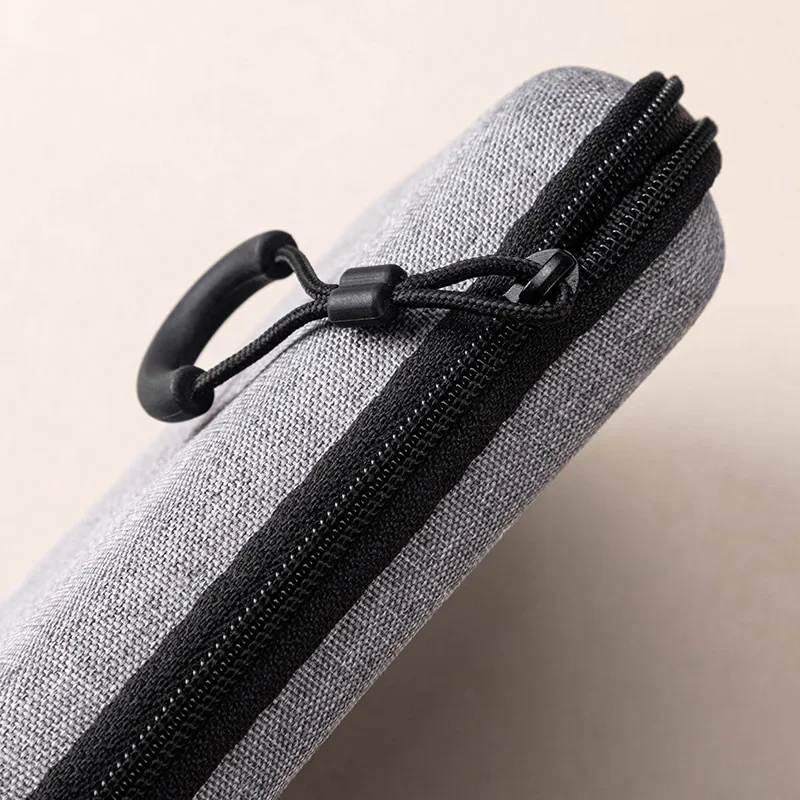 Compact Grey Digital Accessory Organizer - Shockproof Protective Storage Case