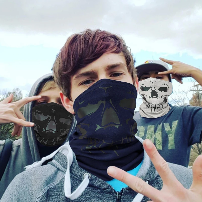 WEST BIKING Outdoor Cycling Scarf Winter Warm Reflective Half Face Mask Windproof Sports Headwear Men Women Skiing Neck Cover