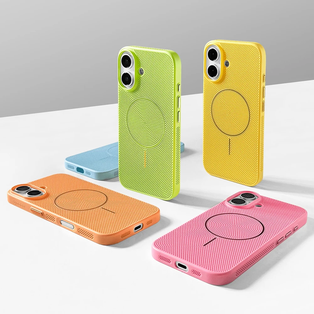 Vibrant Summer Dopamine Colorway Breathable Magnetic Charging Case - Ultra Thin Hard Cover