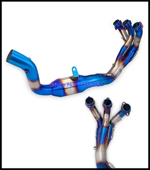 Motorcycle Exhaust Manifold Header for Yamaha MT-09 MT-09 SP FZ-09 2021-2023 Motorcycle Muffler Front Pipe for MT09 MT09 SP FZ09