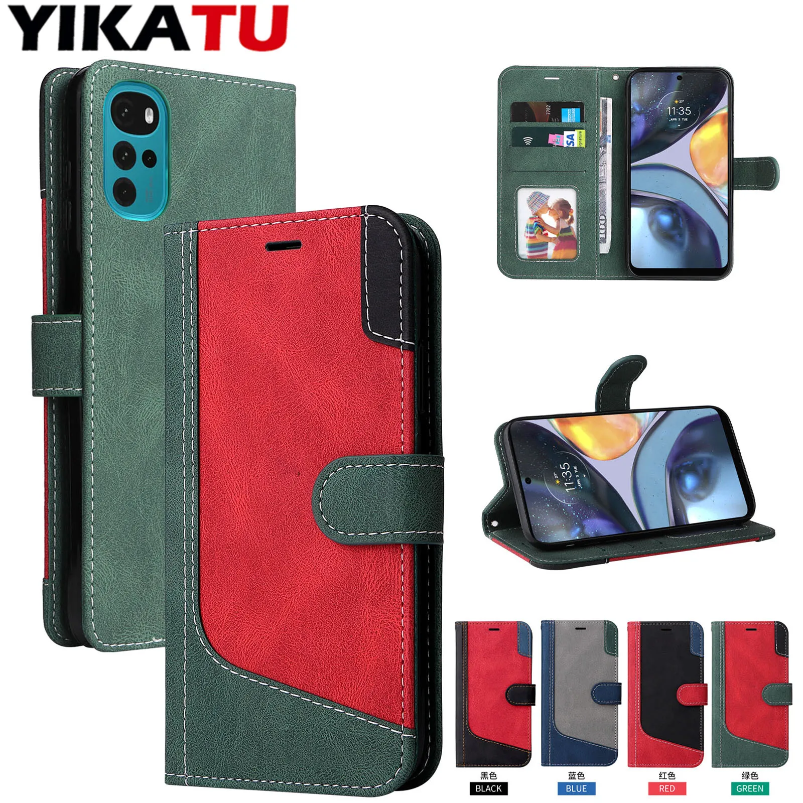 Leather Wallet Case for Motorola MOTO Edge Series
