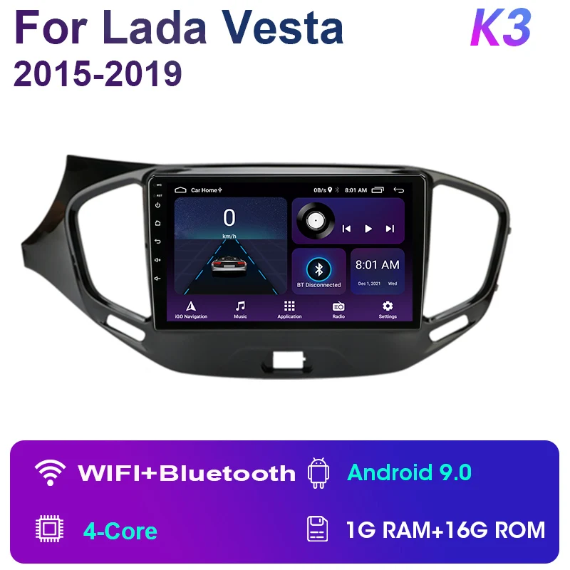 2 Din Android 11 Car Stereo Radio Multimedia Video Player For LADA Vesta Cross Sport 2015-2019 Navigation GPS Carplay autoradio android car video player Car Multimedia Players