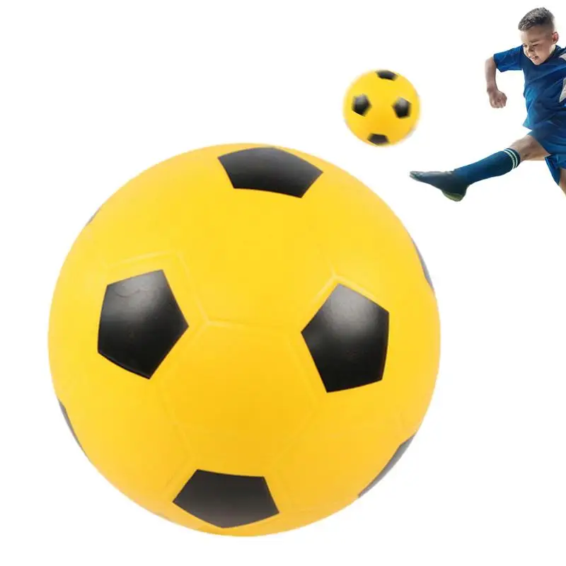 

Soft Soccer Ball Toys Sports Uncoated High Density Soft Soccer Ball No Noise Bouncing Ball Quiet Training Ball For Home Practice