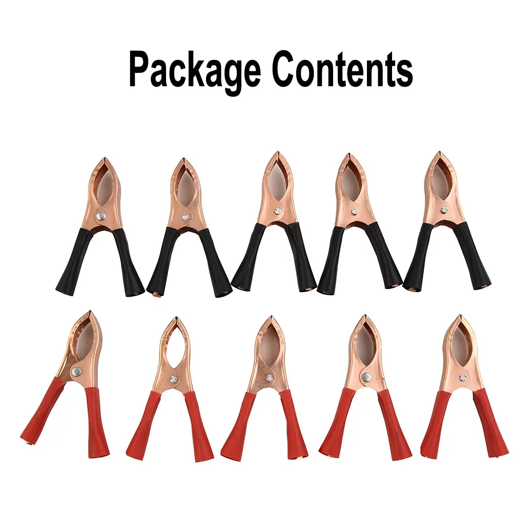 Alligator Clips 2/10/20pcs 30A 70mm Car Alligator Clips Connector Battery Test Lead Clips Insulated Alligator Clamp Connector