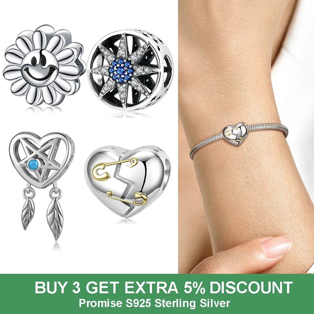 

Шарм-бусина из серебра 925 пробы с фианитами