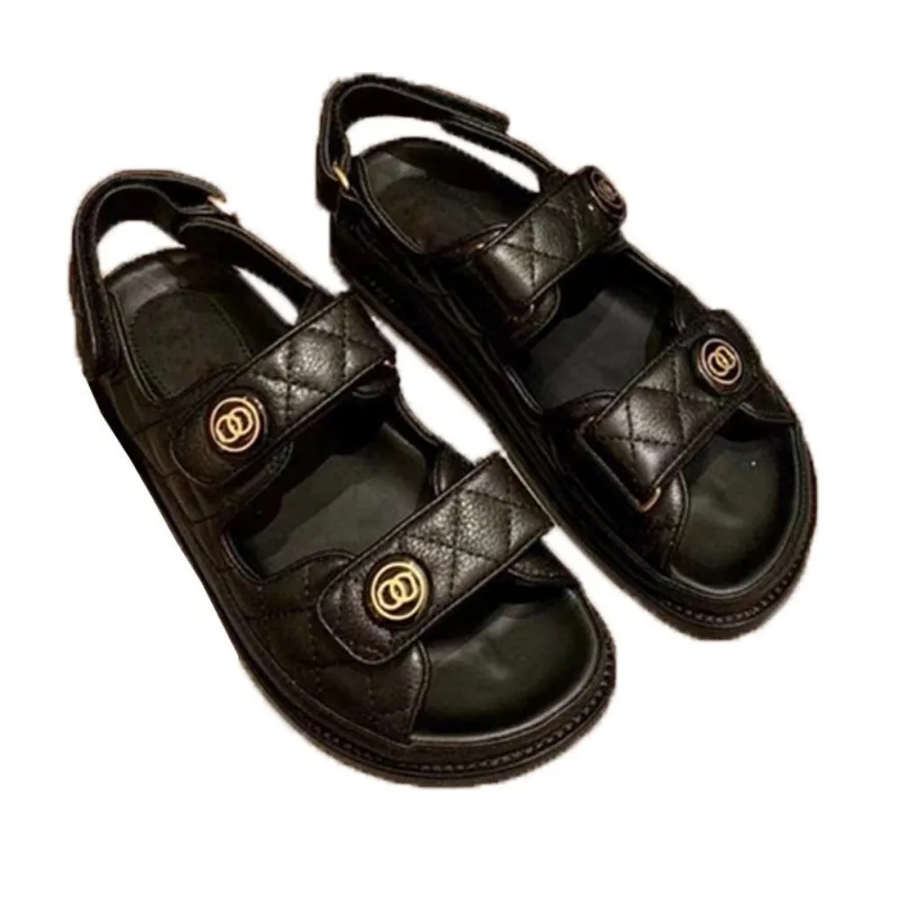 صنادل فيلكرو صيفية جديدة لعام 2025 ذات قاع سميك وم...