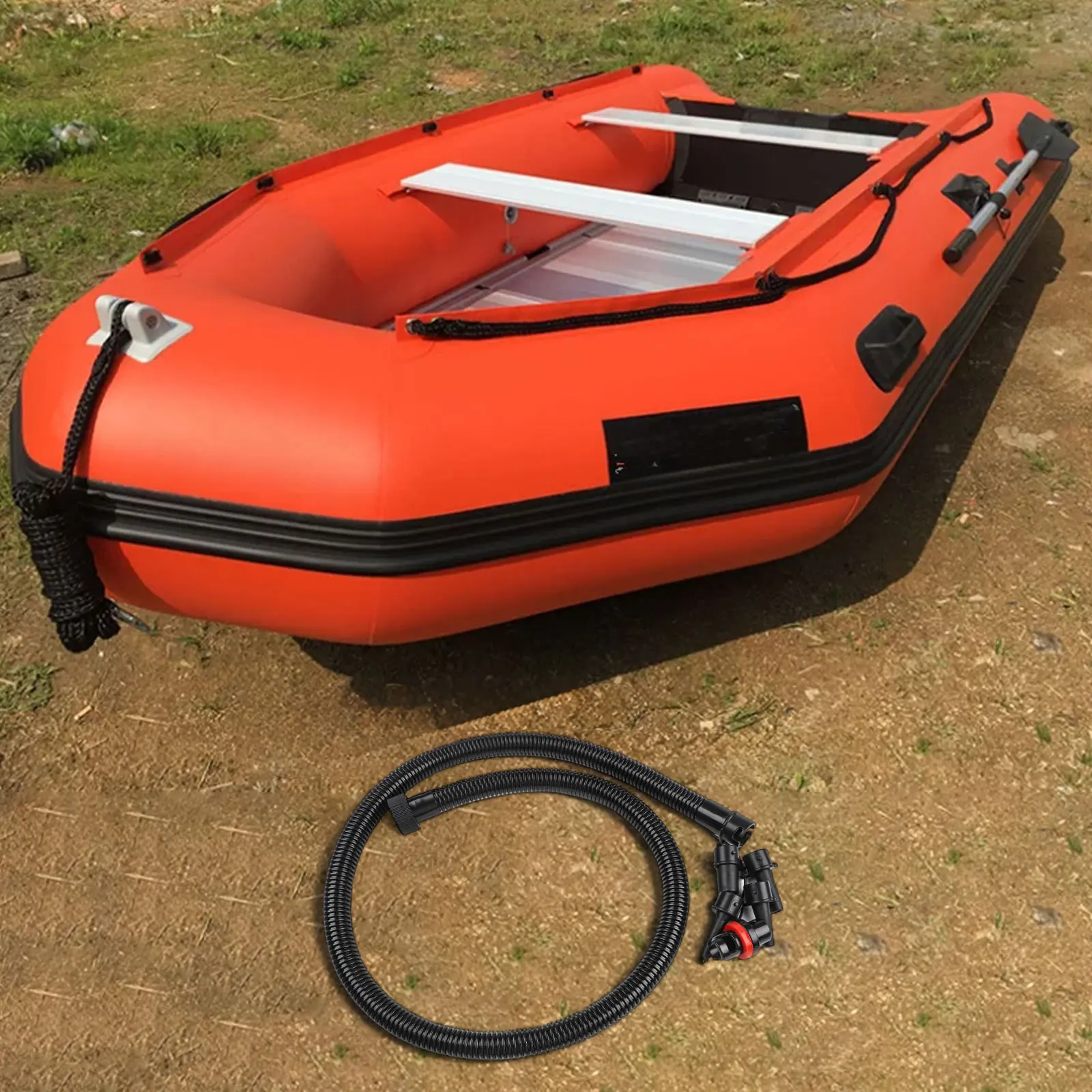 Schlauch für aufblasbare Produkte, Paddle-Board-Schlauch, aufblasbarer Luftpumpenschlauch, geeignet für aufblasbare Matratzen, 5 Düsen im Lieferumfang enthalten – Detail 20