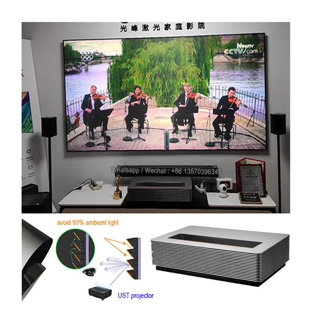 Cbsp Alr Schermo Del Proiettore Ust Alr Pet Crystal Per Vava Samsung Lsp7T Ust Proiettore Da Schermi Xy Cornice In Cartone Home Theater 16:9