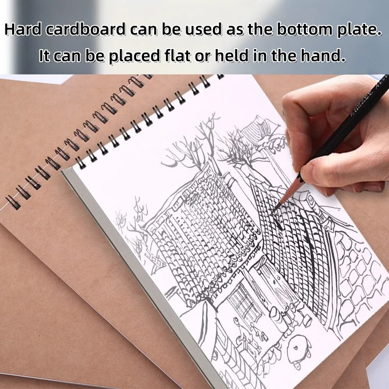 Set di 2 quaderni per schizzi con copertine durevoli, perfetti per disegnare e schizzare - immagine 3
