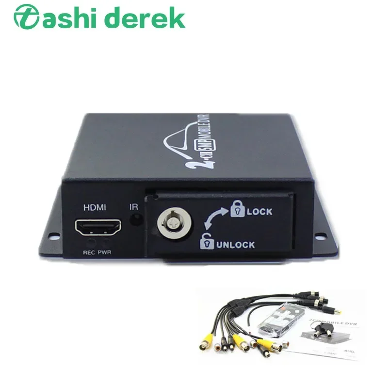 

25PCS NEW AHD DVR Car Truck Vehicle Video Record Mobile DVR 2CH MINI DVR HDMI CVBS AHD with Remote Control