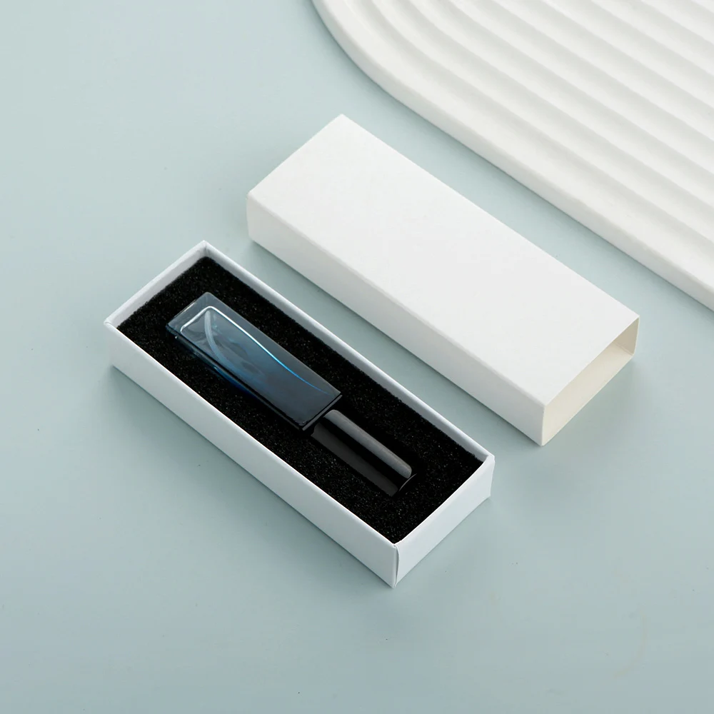 10PCS 10ml Blue Gradient Square Glass Spray Bottles with Box, Refillable Mini Atomizer ... - SKU GSB01155 - UGI Packaging