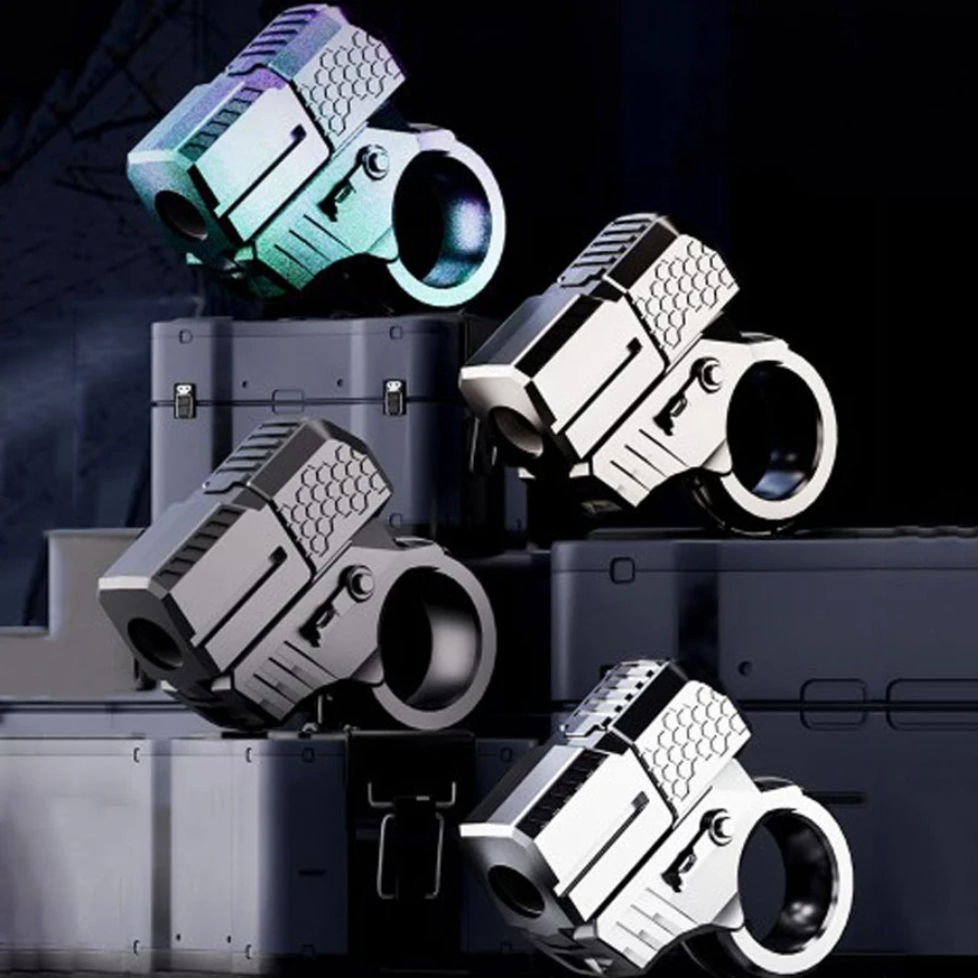 

MGP Alloy Gun Fidget Ring EDC Fidget Spinner Metal Hand Spinner Adult Fidget Toys ADHD Tool Anxiety Stress Relief Toy Office Toy