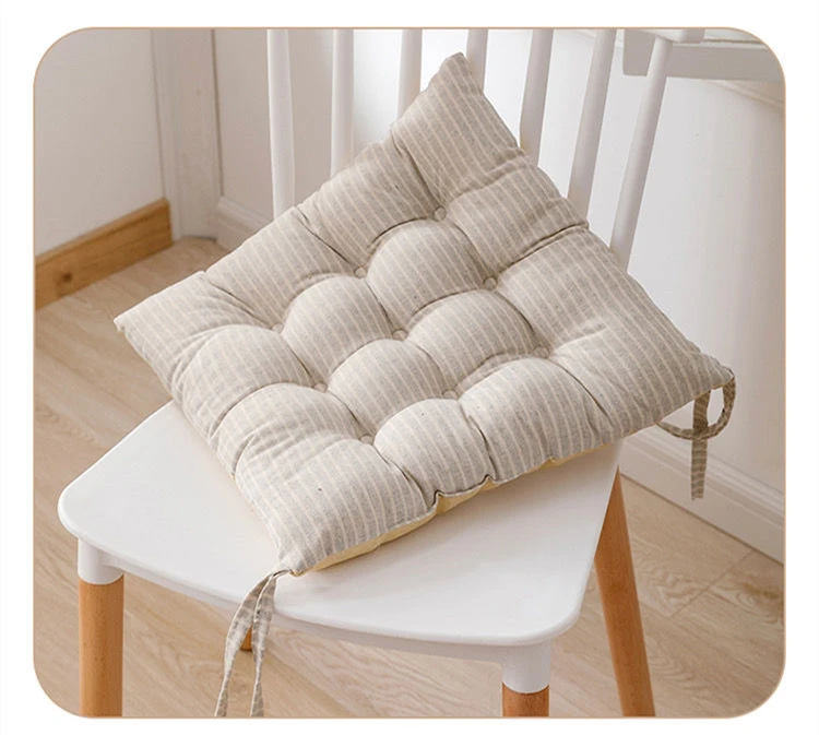 Cotton/Linen Striped Thicken Cushion