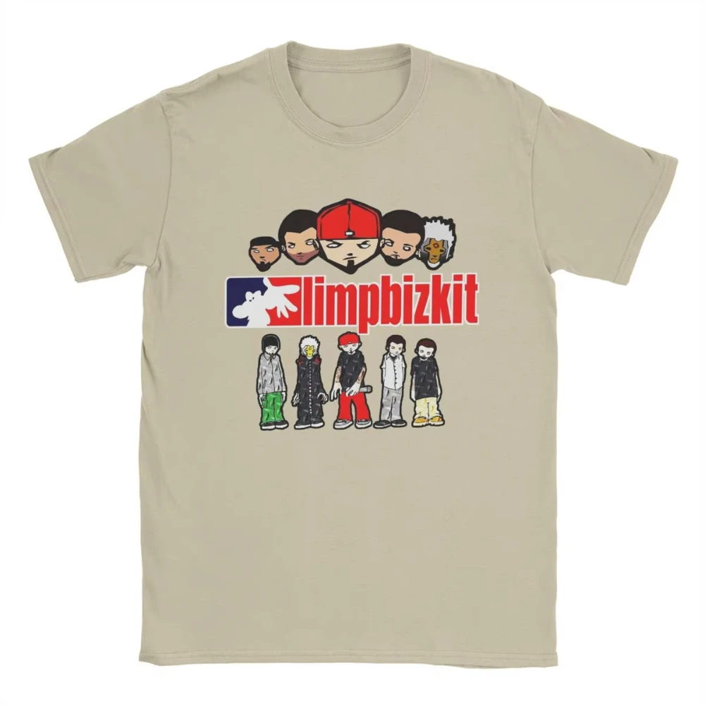 Limp Bizkit Cartoon Graphic T Shirt Band Tee Nu Metal Y2K Streetwear S-3XL