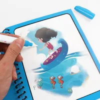 2023 Reusable Coloring Book Magic Water Picture Drawing Book Sensory Early Education For Kids Birthday Gift Montessori Toys Gift 2