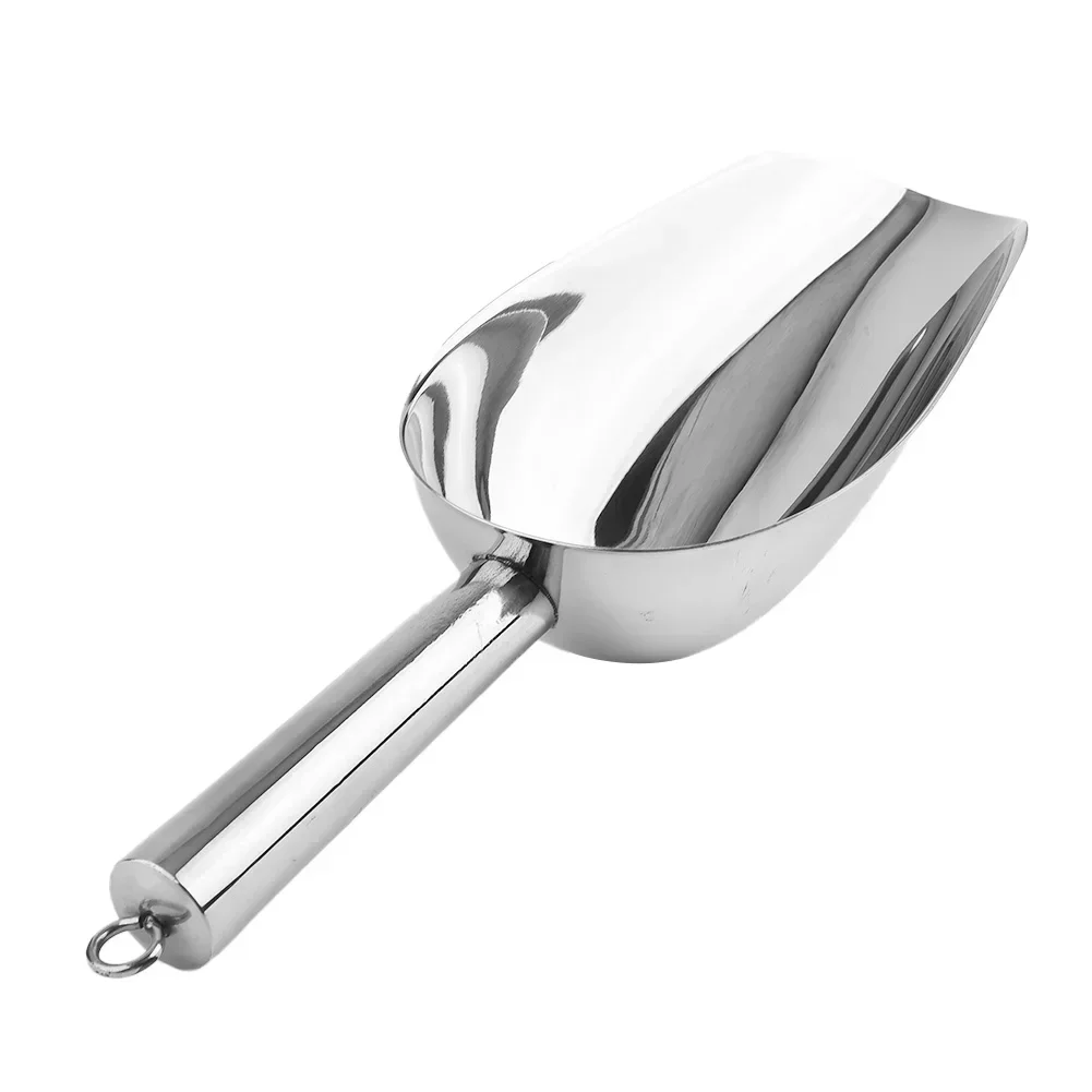 Shovel Candy Ice Cube Flour Gold/Silver Spoon Stainless Steel Bonbons Beans Shovel Food Scoops et Tools Kitchen Utensil