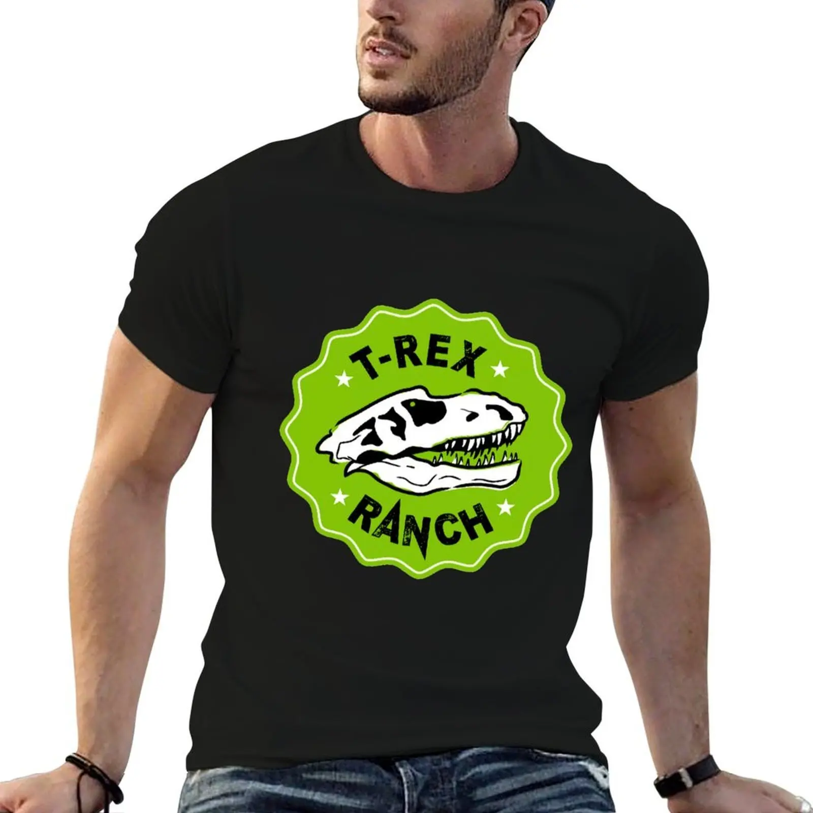 Trex Ranch T-Shirt cotton t shirts high quality t shirts for man graphic funny T-Shirt