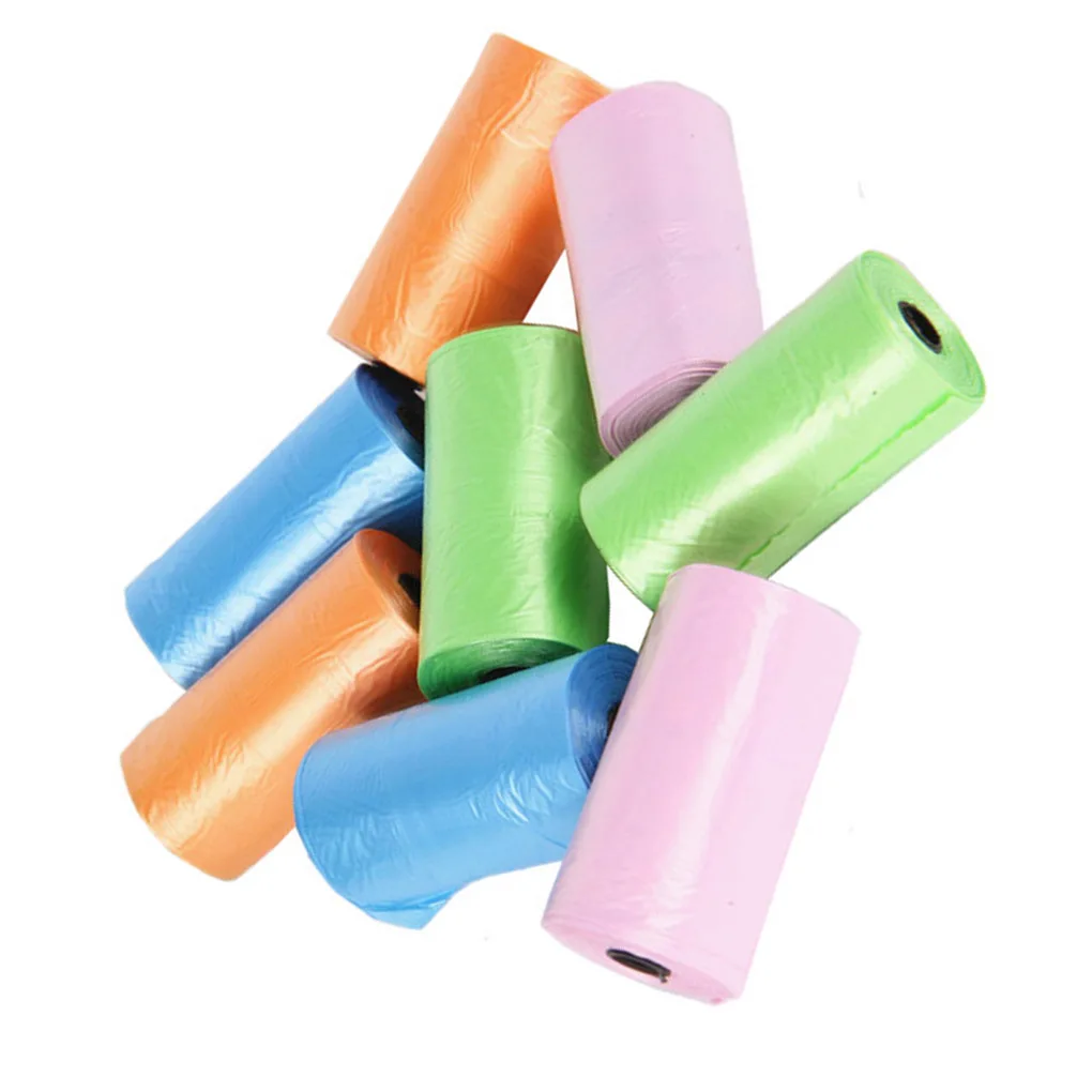 

Color Random Disposable Portable Baby Diapers Abandon Bag Roll Home Plastic Garbage Pouches