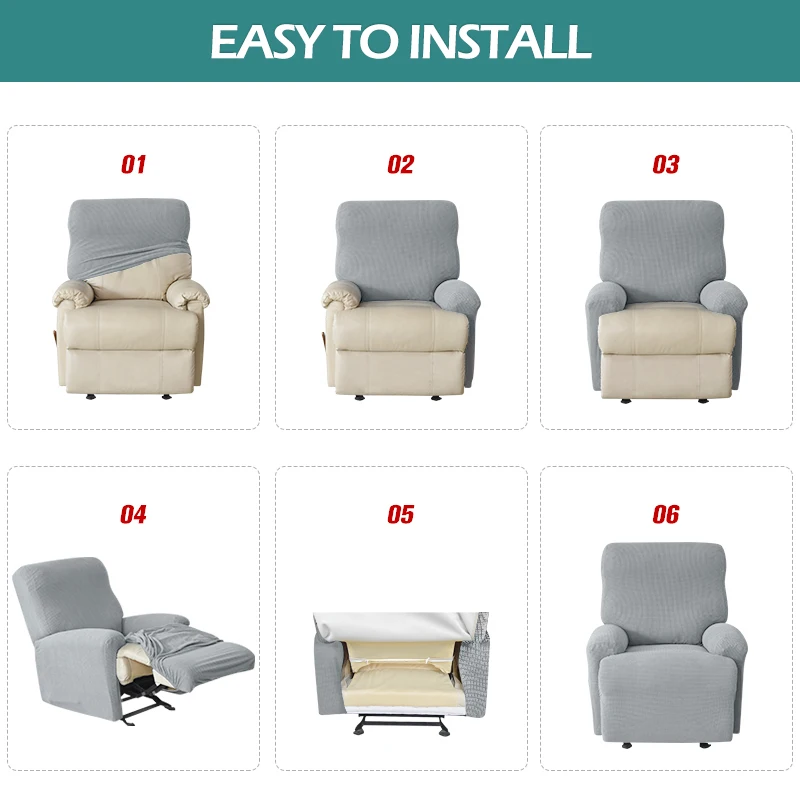 Recliner Sofa Cover Non slip Massage Lazy Boy Sofa Cover All inclusive Lounger Single Seater Couch Sofa Slipcover Armchair Cover