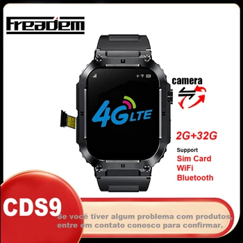 안드로이드 CDS9 스마트 워치 아몰레드 스크린, 32G 스토어 카메라, 와이파이 GPS 지도 앱 다운로드, 남녀공용 SIM 카드 스마트 워치 2024, 4G