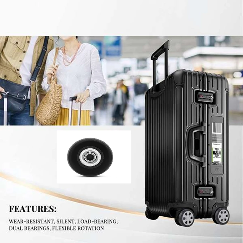 1Pair Luggage Suitcase Wheel Replacement Caster Luggage Wheel Replacement Accessories