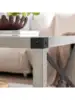 Walker Edison Sedalia Modern Farmhouse Metal X Coffee Table 40 Inch Stone Grey 6