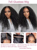 Perruques frontales Deep Wave 40 pouces 7x5 HD sans colle, 100% cheveux humains, perruques 13x4 Water Curly Wave sans colle, prêtes à porter, pré-coupées, en dentelle, pour femmes, pré-épilées, brésiliennes, livraison rapide 3-5 jours, densité 250 2