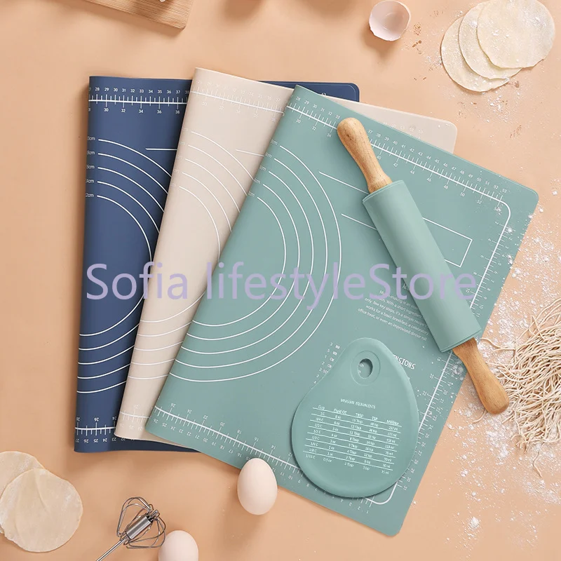 Tappetino Per Impastare In Silicone Di Grande Ispessimento Tovaglietta Antiaderente Tappetino Da Forno Tappetino Per Impastare Per Teglia Da Forno Acc